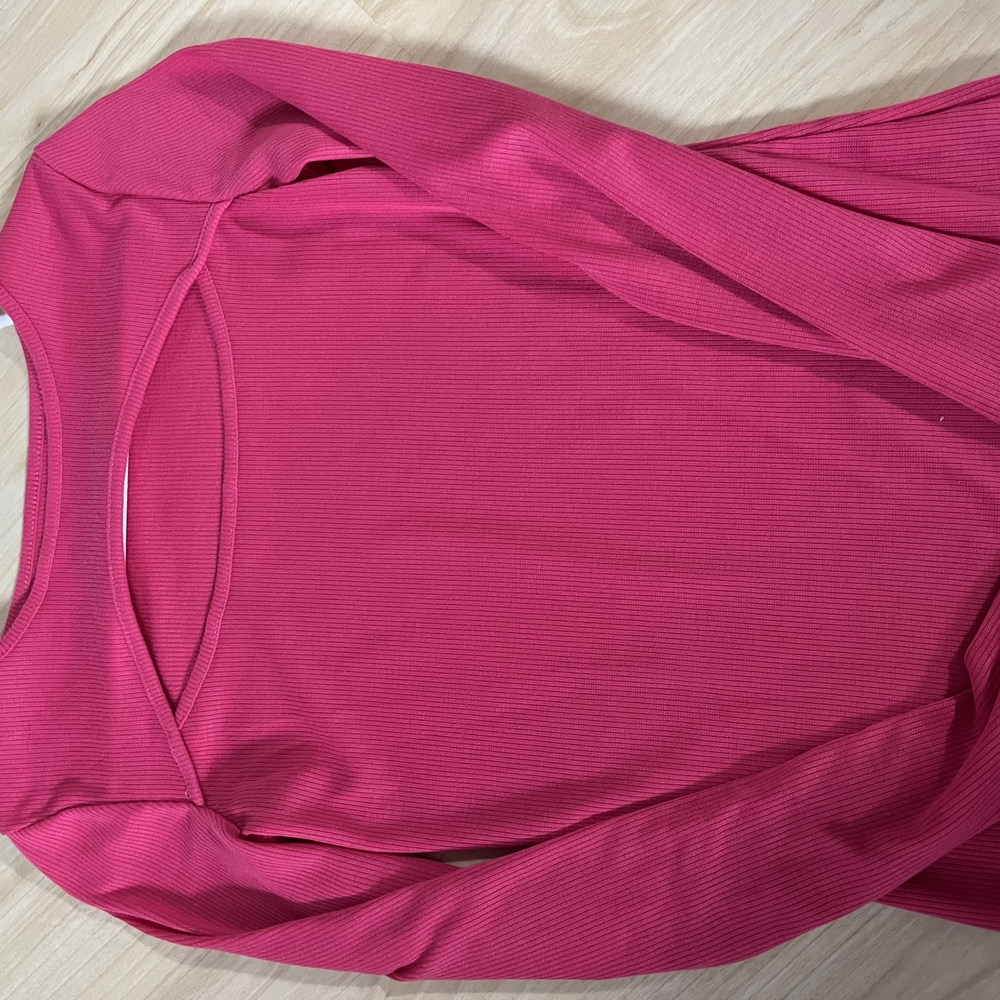 Vibrant Pink Long Sleeve Top